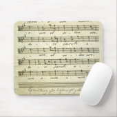 Vintage Noten, antikes Musical-Score 1810 Mousepad (Mit Mouse)