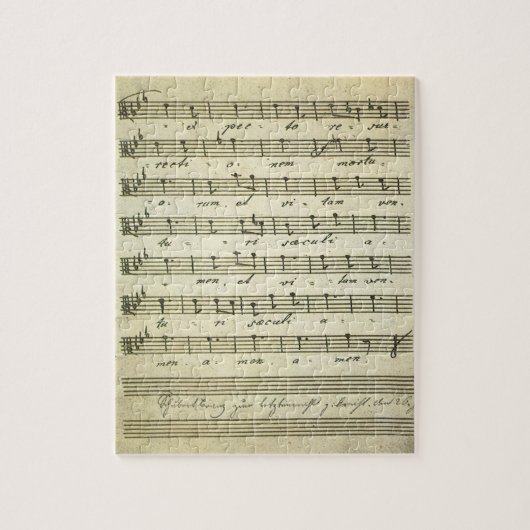 Vintage Noten, antikes Musical-Score 1810 Puzzle (Vertikal)
