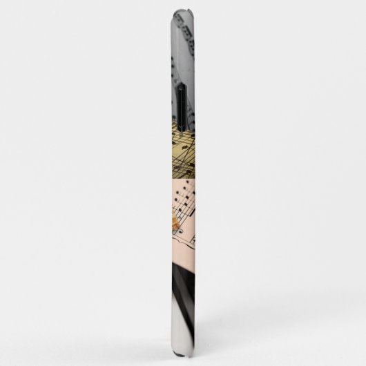 Vintage Noten Case-Mate iPhone Hülle (Hinten/Rechts)