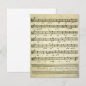 Vintage Noten, Einladung zur musikalischen Kernmus (Vorne/Hinten)