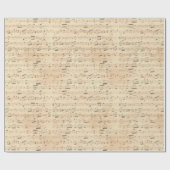Vintage Noten Geschenkpapier (Flach)