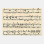 Vintage Noten Geschenkpapier Set (Vorderseite 3)