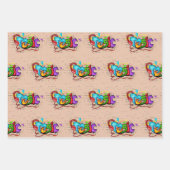 Vintage Noten Geschenkpapier Set (Vorderseite 3)