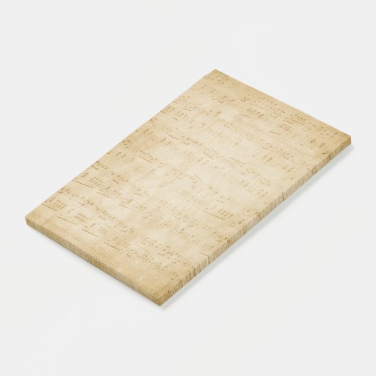 Vintage Noten Post-it Klebezettel (angewinkelt)