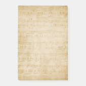 Vintage Noten Post-it Klebezettel (Vorderseite)