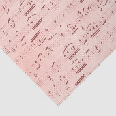 Vintage Noten Seidenpapier (Ausschnitt)