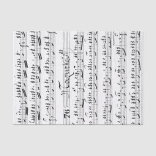 Vintage Noten Seidenpapier