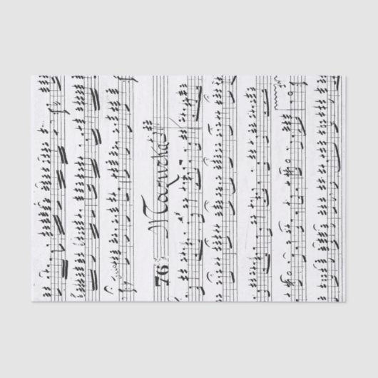 Vintage Noten Seidenpapier (Vorderseite)