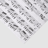 Vintage Noten Seidenpapier (Ausschnitt)