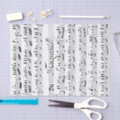 Vintage Noten Seidenpapier (Handwerk)