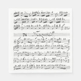 Vintage Noten Serviette