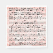 Vintage Noten Serviette (Vorderseite)