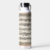 Vintage Noten Trinkflasche (Vorne)