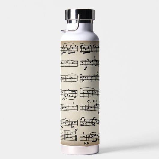 Vintage Noten Trinkflasche (Rechts)