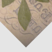 Vintage Noten und Blume decoupage paper Seidenpapier (Ausschnitt)