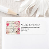 Vintage Noten und Rose (Insitu)