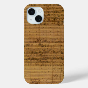 Vintage Noten von Johann Sebastian Bach Case-Mate iPhone Hülle