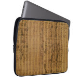 Vintage Noten von Johann Sebastian Bach Laptopschutzhülle (Vorne Rechts)