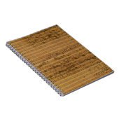 Vintage Noten von Johann Sebastian Bach Notizblock (Rechte Seite)
