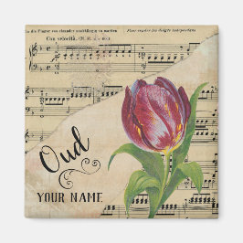 Vintage Noten von Oud Tulip - kundenspezifisch Magnet