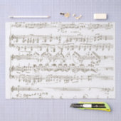 Vintage Notenhandschrift Sepia Decoupage Seidenpapier (Handwerk)