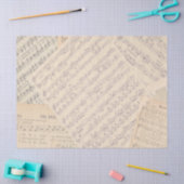 Vintage Notenhochzeit Seidenpapier (Basteln)