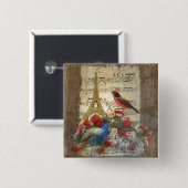 Vintage Notenkollektion Paris & Vogel Button (Vorne & Hinten)