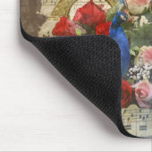 Vintage Notenkollektion Paris & Vogel Mousepad (Ecke)
