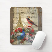 Vintage Notenkollektion Paris & Vogel Mousepad (Mit Mouse)