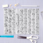 Vintage Notenkollektion Seidenpapier (Handwerk)