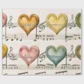 Vintage Notenkopie Geschenkpapier (Flach)