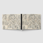 Vintage Notenpapiersammlung Gästebuch (Voll)