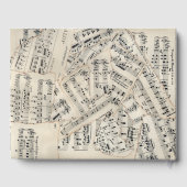 Vintage Notenpapiersammlung Gästebuch (Rückseite)