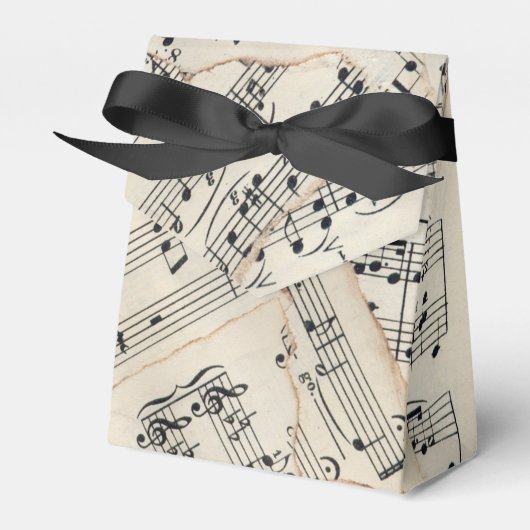 Vintage Notenpapiersammlung Geschenkschachtel (Vorderseite)