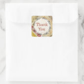 Vintage Notenpresse Rose Personalisiert Sticker (Tasche)