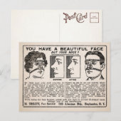 Vintage Notenwerbung Postkarte  (Vorne/Hinten)
