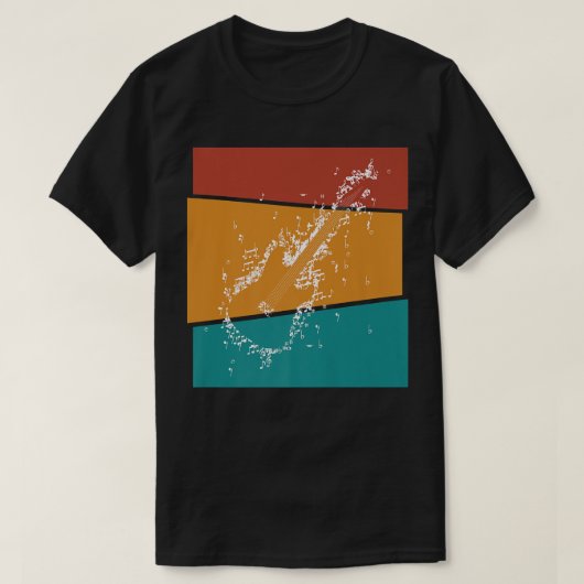 Vintage Notes Electric Guitar1439 T-Shirt (Design vorne)