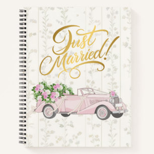 Vintage Notizbuch Journal Frisch verheiratet