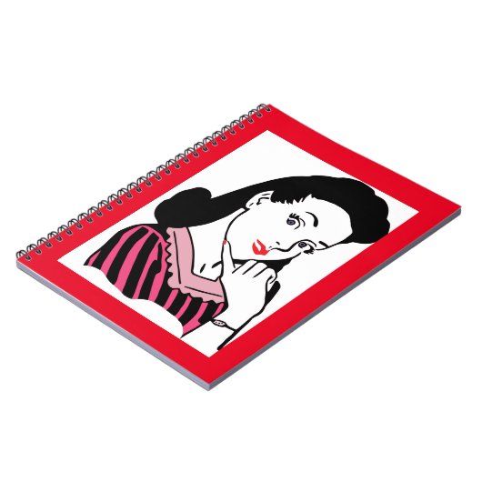 Vintage-Notizbuch Notizblock (Linke Seite)