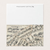 Vintage Notizbuch-Sammelkarte (Außenseite Aufgefaltet)