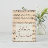 Vintage Notizzettel Einladung (Stehend Vorderseite)