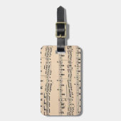 Vintage Notizzettel Gepäckanhänger (Vorderseite vertikal)