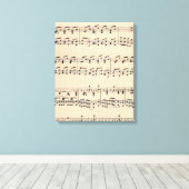 Vintage Notizzettel Leinwanddruck (Insitu (Holzboden))