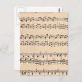 Vintage Notizzettel Postkarte (Vorne/Hinten)