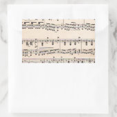 Vintage Notizzettel Rechteckiger Aufkleber (Tasche)