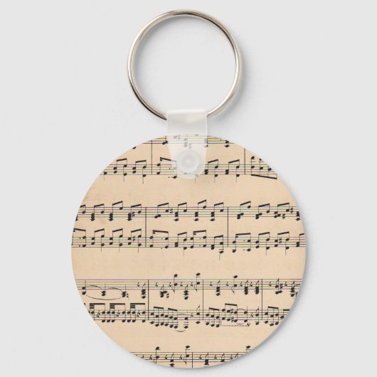 Vintage Notizzettel Schlüsselanhänger (Vorderseite)