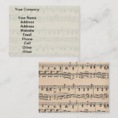 Vintage Notizzettel Visitenkarte (Vorne/Hinten)