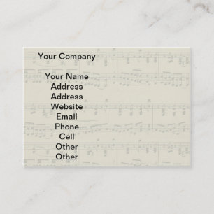 Vintage Notizzettel Visitenkarte