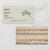 Vintage Notizzettel Visitenkarte (Vorne/Hinten)