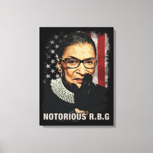 Vintage Notorious RBG Leinwanddruck